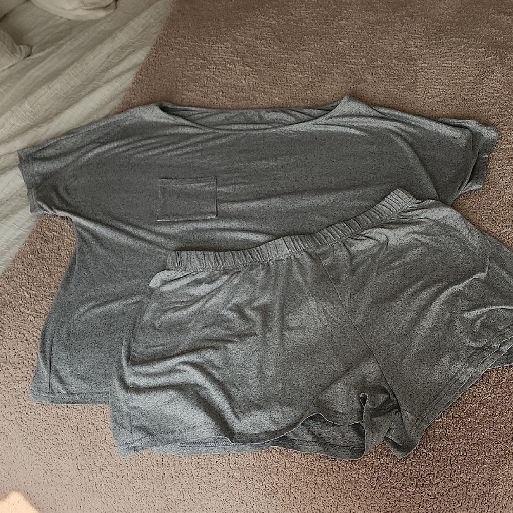 SHEIN Heather Gray Lounge Set